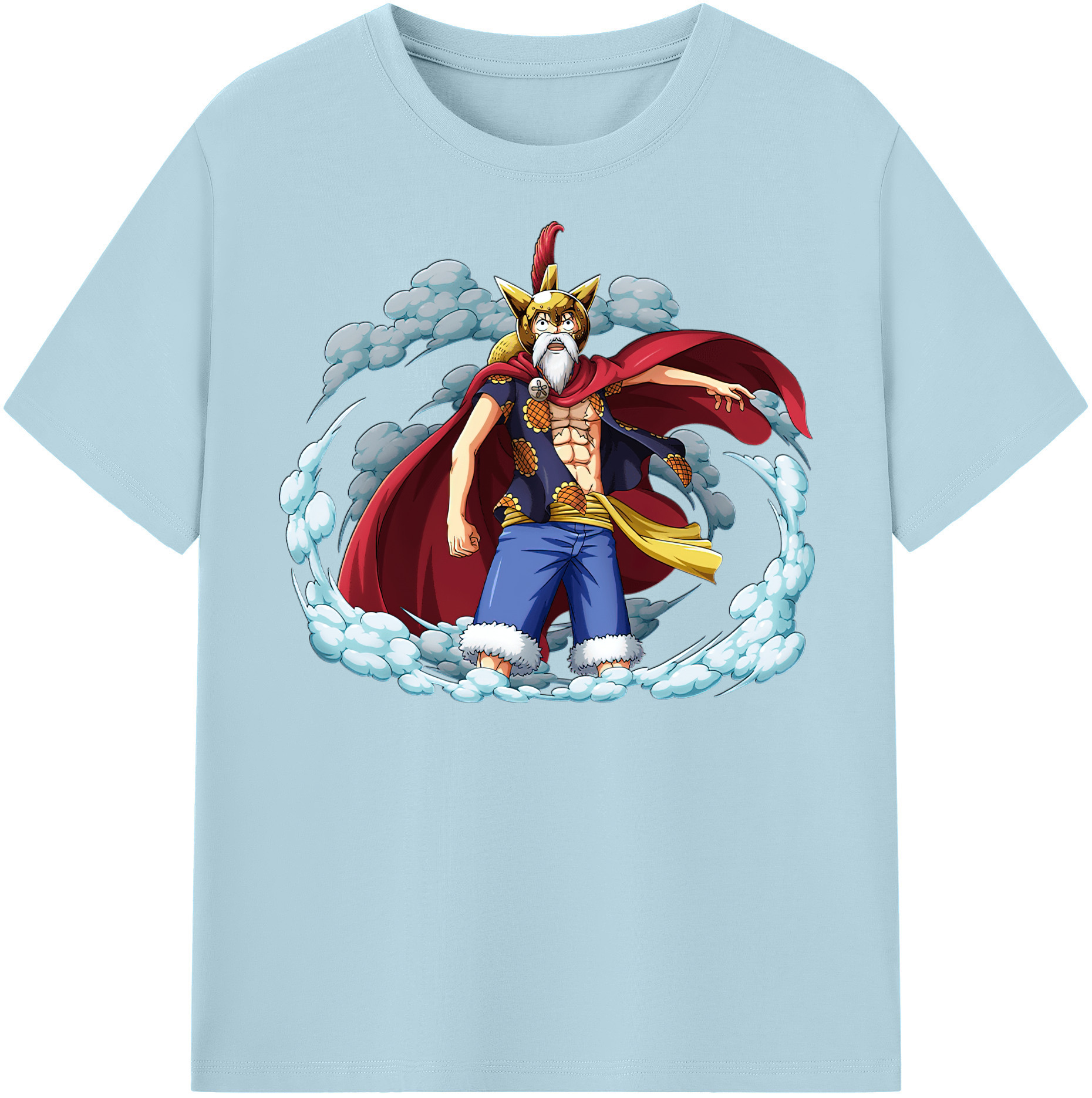 ワンピース モンキー・D・ルフィ ONE PIECE Monkey D. Luffy 綿100％半袖Tシャツ（フロントプリント）